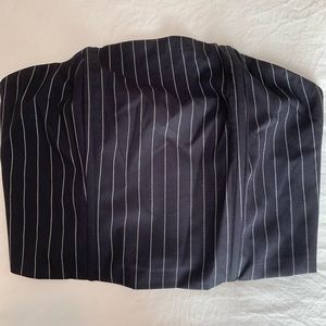 KENDAL & KYLIE CORSET TOP NAVY BLUE